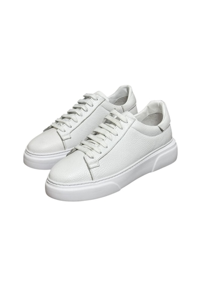 Taşpınar %100 Hakiki Deri Ortopedik Yazlık Hafif Erkek Rahat Günlük Sneaker 38-47 Beyaz