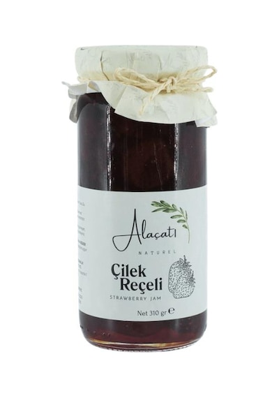 Alaçatı Naturel Çilek Reçeli Doğal Meyveli Katkısız Reçel 300 G