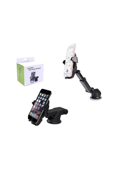 Long Neck One Touch Car Mount Araç İçi Telefonu Tutucu 5324 Siyah