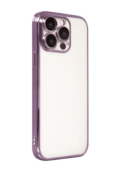 Newface Apple İphone 15 Pro Max Razer Lensli Silikon - Mor