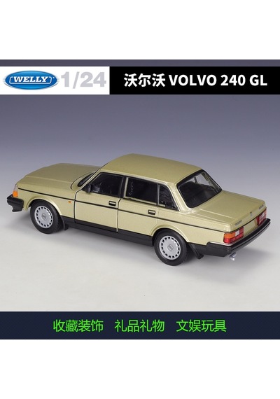 Welly 1:24 Volvo 240Gl Altın 1:24 Model Araba