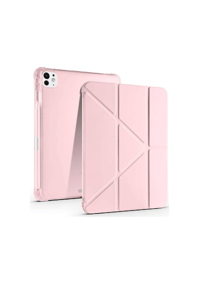 Apple Uyumlu iPad Pro 11 2025 M5 Çip Tri Folding Kalem Bölmeli Akıllı Standlı Özellikli Kılıf Kapaklı Kılıf