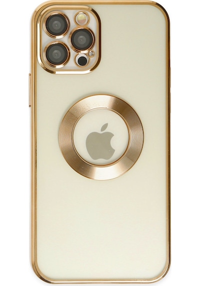 Apple iPhone Uyumlu - 12 Pro Kılıf Slot Silikon - Gold