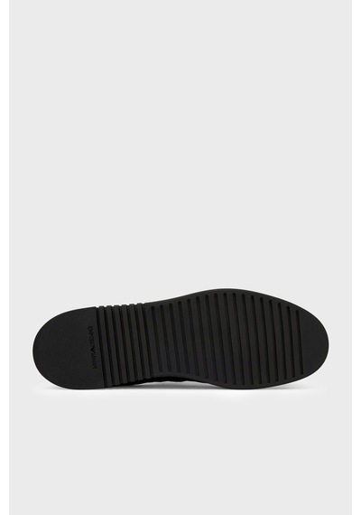 Emporio Armani Logolu Sneaker Ayakkabı Erkek Ayakkabı Em003062 Af29544 Uc001 Siyah
