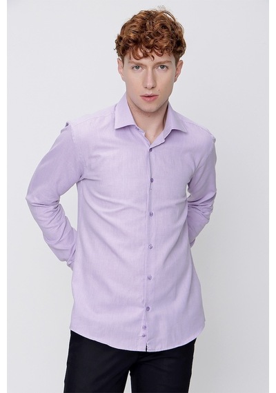 Morven Erkek Lila %100 Pamuk Oxford Slim Fit Dar Kesim Gömlek Lila Morven Erkek Lila %100 Pamuk Oxford Slim Fit Dar Kesim Gömlek Lila
