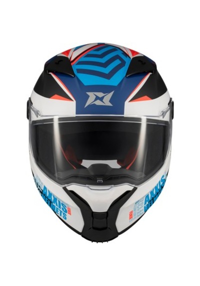 Axxis Fenıx Essence A7 Şeffaf Vizörlü Kapalı Kask Parlak Mavi Beyaz