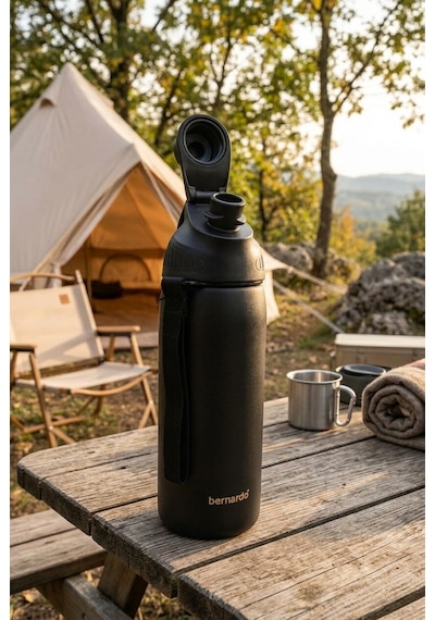 Bernardo Viva Termos Matara Siyah 600ml Krem
