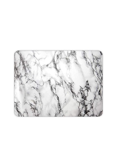 Decorita 10001501001 Beyaz Mermer Görünümlü Cam Kesme Tahtası, 20cm X 30cm Diğer