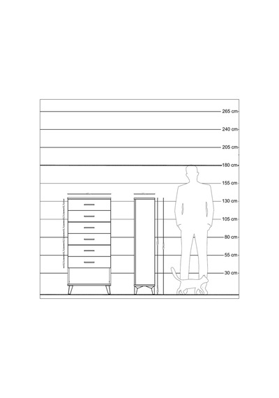 Arges Dolap 6 Çekmeceli 60x30x134 Çam-çam Çam Arges Dolap 6 Çekmeceli 60x30x134 Çam-çam Çam
