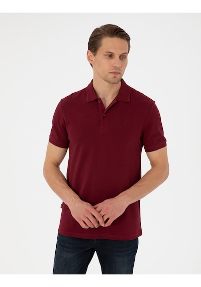 Pierre Cardin Erkek Bordo Tişört Basic 50306448-vr014 Bordo