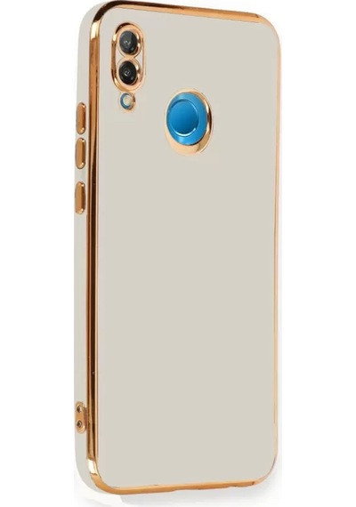 Newface Huawei P20 Lite Kılıf Volet Silikon - Beyaz
