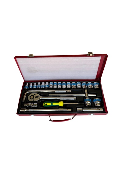 25 Parça 1/2" Cırcır Lokma Anahtar Seti