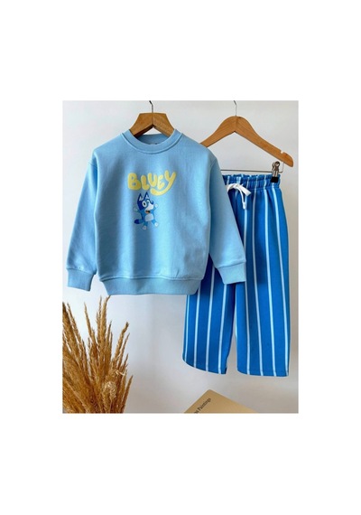 Luccokids Bluey Cocuk Takım Mavi Mavi
