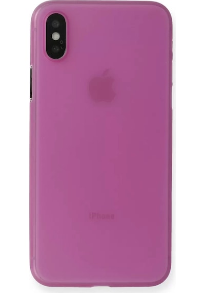 Newface Apple, Uyumlu iPhone X Kılıf Pp Ultra İnce Kapak - Pembe