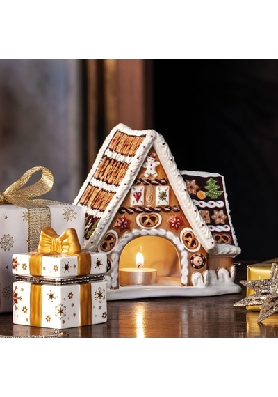 Villeroy Ve Boch Christmas Toys Müzik Kutusu "zencefilli Çörek Evi", Porselen, Beyaz/bej Diğer
