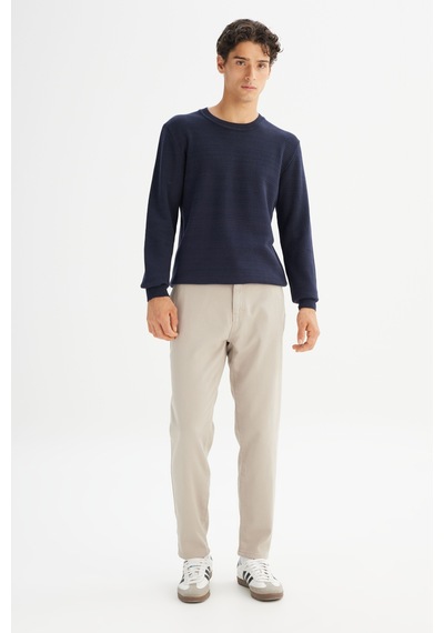 Lee %100 Pamuk Regular Fit Erkek Triko Kazak L2520373410 Lacivert