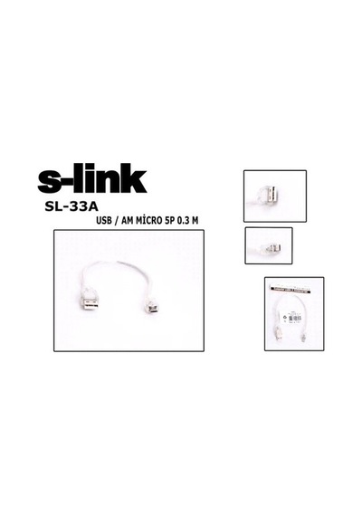 S-Link Sl-33A 0.3M Usb Am/Micro 5P Kablosu