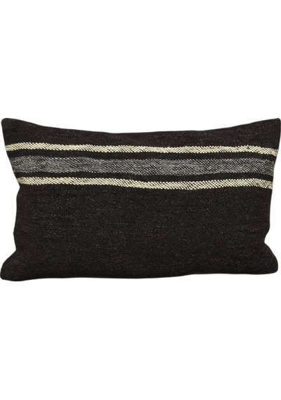 Zehra Abla Halı Yeni El Dokuma Dekoratif Lumbar Kilim Kırlent Yastık Kılıfı 6127