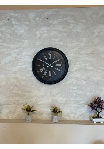 Black Noble 40 Cm Metal Modern Duvar Saati Diğer