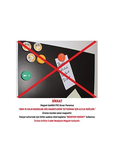 Mıknatıslı Duvar Panosu Haftalık Planlayıcı Yaz Sil 50X70 Cm