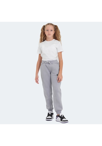 Slazenger LAVRA Çocuk Cepli Taş Gri Eşofman Altı