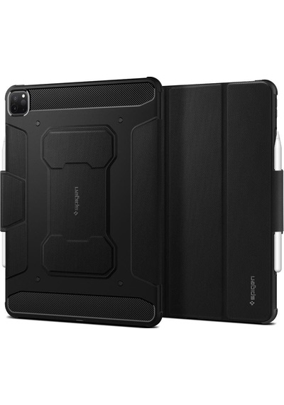 Apple Uyumlu iPad  Pro 12.9'' (2021) Kılıf, Spigen Rugged Armor Pro