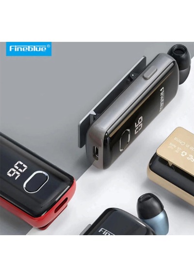 Zenvia Fineblue F580 Dijital Göstergeli Makaralı Titreşimli Bluetooth Kulaklık Gold