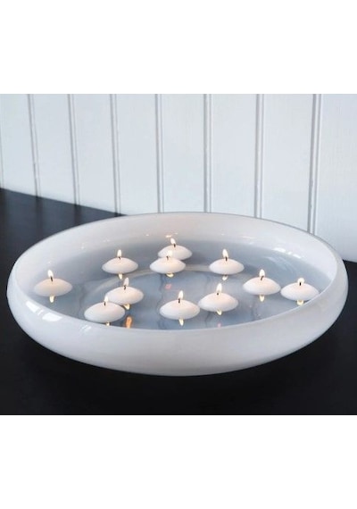 Ikea Fenomen 24'li Yüzen Mum 4 X 2 Cm Kokusuz Bej
