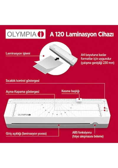 A120 Combo Laminasyon Makinesi Ve Giyotin Makinesi