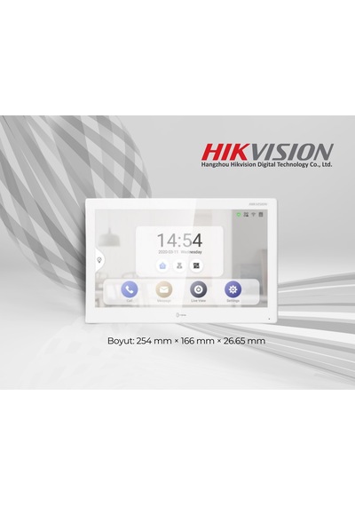 Hikvision DS-KH9510-WTE1 10" Dokunmatik İç Ortam İstasyon ( Wi-Fi