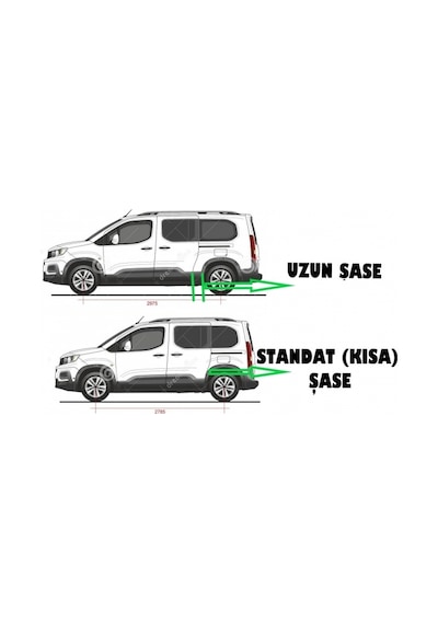 T5 Caravelle Uzun Şase 2003 2015 Yılları Arası Araca Özel Nevada Siyah Yan Basamak
