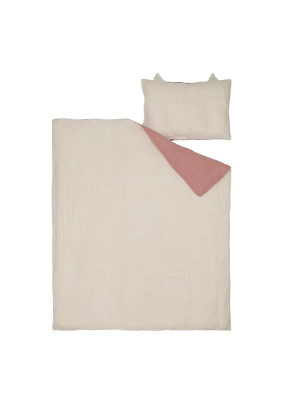 Ikea Guldvavare Tek Kişilik Nevresim Takımı 110 X 130 Cm Bej - Pembe