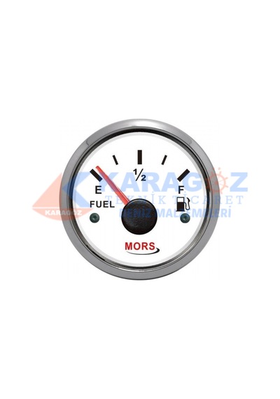 MORS YAKIT GÖSTERGESİ BEYAZ 55MM 12-24V