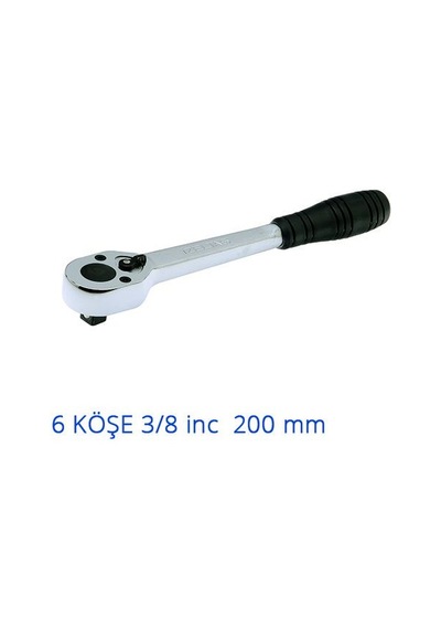İzeltaş Cırcır Kolu 6 Köşe 3/8'' 200 Mm
