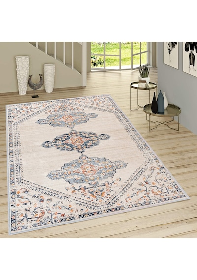 Rovigo Home Dijital Baskı Yıkanabilir Kaymaz Taban Salon Halısı  RVG1717 Çok Renkli
