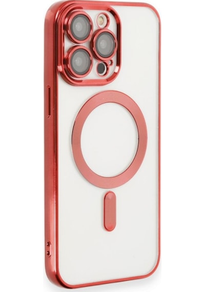 Apple iPhone Uyumlu  14 Pro Max Uyumlu Kılıf Kross Magneticsafe Kapak - Kırmızı