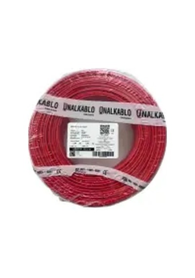 Ünal H07v-k 0.75-kr ,kırmızı 0.75mm² 1-damar/çok Telli 1mt Nyaf Kablo