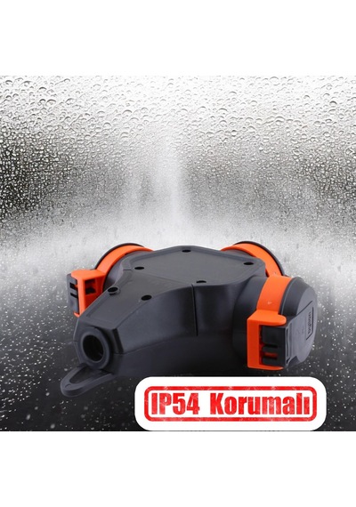 Monofaze Çoğaltıcı Seyyar Topraklı 3'lü Grup Priz Fiş 10 Metre Çoklu Cca Uzatma Kablosu 3x2.5 Mm 0