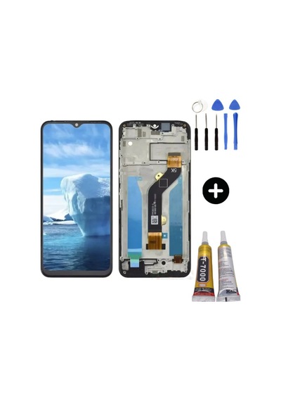 Tecno Spark 9t Kh6 Uyumlu Çıtalı Servis Lcd Ekran Dokunmatik + Montaj Seti