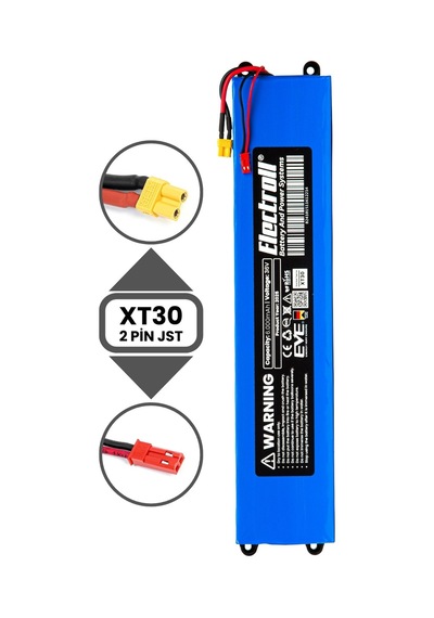 Zoom Zm200 Batarya 6.000mah Pil 36v Elektrikli Scooter Bataryası Mavi