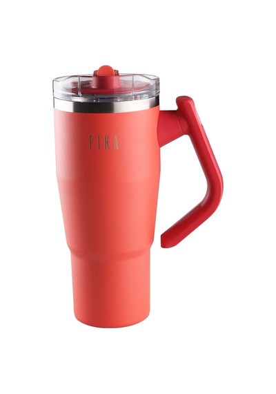 Fika Lumi Döner Kulplu Termos 950 Ml - Kırmızı-7574