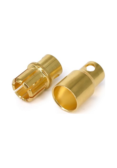 8mm Altın Kaplama Banana Dişi Erkek Soket 120a Pil Batarya Lion Bullet Plug Kablo Konnektör Esc Moto