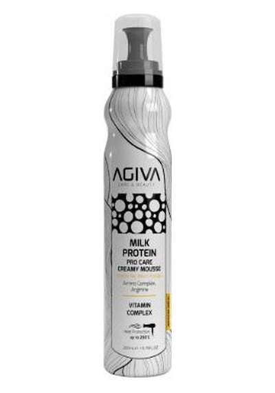Agiva Milk Protein Saç Bakım Köpüğü Kuru Ve Yıpranmış Saçlar İçin Onarıcı Bakım 200 Ml