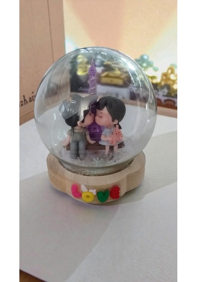 Sevgililer Gününe Özel Love Yazılı Led Işıklı Cam Fanus Süs Hediyelik Ürün Boyut:12cm