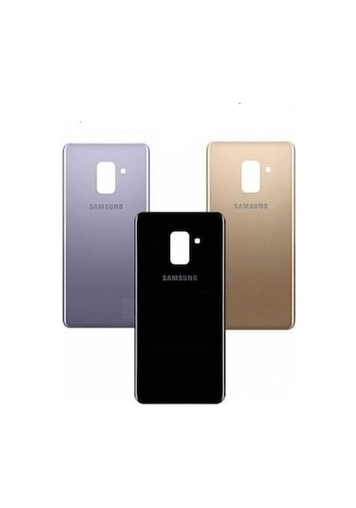 Samsung Galaxy Uyumlu A8 Plus 2018 Arka Kapak Yapışkanlı Pil Kapağı A730