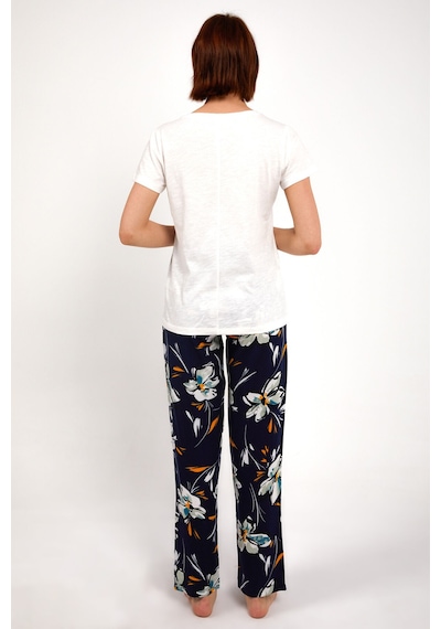 Arnetta 1878 Kadın Kısa Kol Pijama Takım Krem V1 Krem