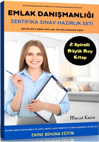Emlak Danışmanlığı Sertifika Sınav Hazırlık Seti 2 Büyük Boy Kit