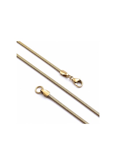 Moncuk Design İtalyan Zincir Erkek Çelik Kolye 3x2 Mm 55 Cm Gold 3351eck015 Sarı
