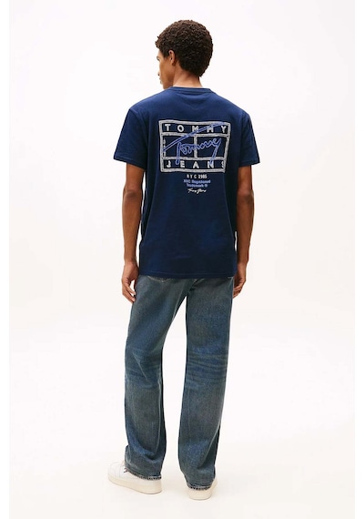 Tommy Jeans Erkek Tişört-dm0dm22319-12822 Mavi