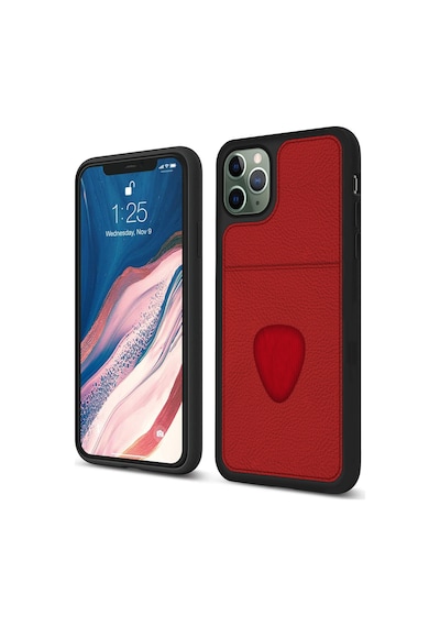 FitCase Apple Uyumlu iPhone 11 Pro Max Kılıf Proda Deri Tek Kartlık Cepli Kapak